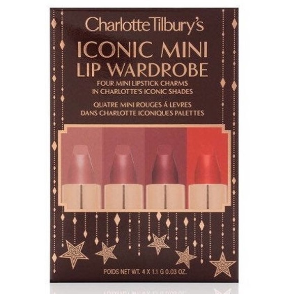 New! Charlotte Tilbury's Iconic Mini Lip Wardrobe 4 Lipsticks - Picture 8 of 13